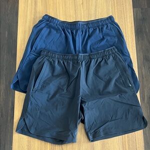 Men's Athletic Performance Shorts - Navy & Dark Navy